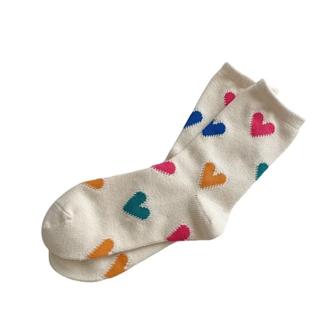 Cotton Soft Women Ladies Girls Ankle Socks Classic Hearts Fashion Colors Casual Party Socks
