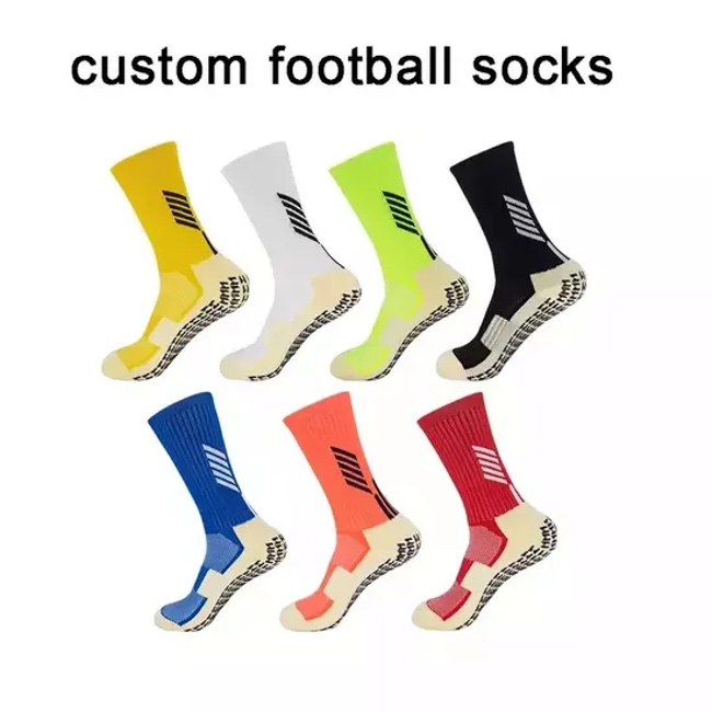 OEM Custom Compression Football Grip Socks Calcetin Custom Designer Basketball Sports Socks Custom Logo Socks