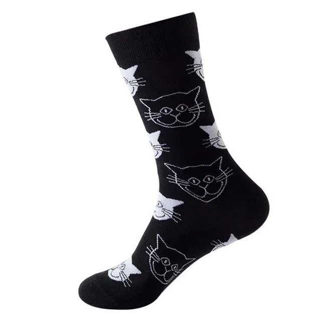 Animal Print Cotton MID-Tube Stockings Autumn/Winter Fashion Stockings for Lovers