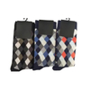 Antibacterial Soft Breathable High Elastic Cotton Colorful Argyle Men Ankle Crew Socks