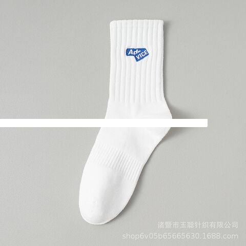 Factory embroidery men socks custom logo stockings men s autumn oem color socks wholesale