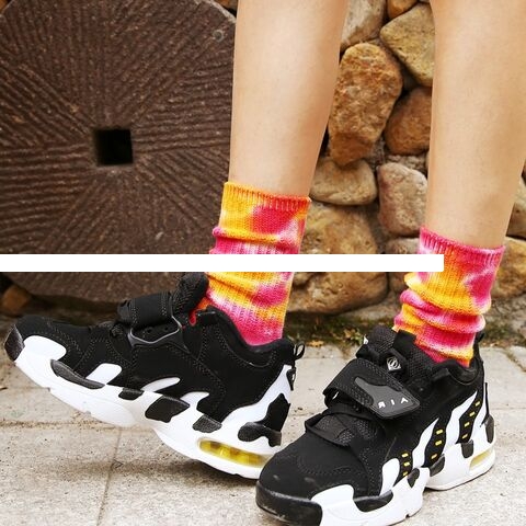 High Quality Fashion Design Men s Spring Summer Casual Tie Dye Socks Customized Breathable Cotton Sports Terry Crew Socks