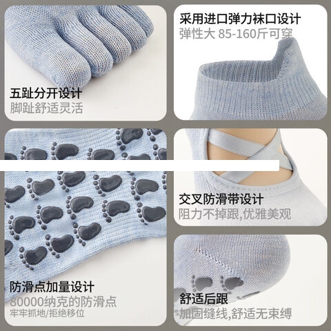 Factory Sporty Two Straps Super Non Slip Yoga Pilates Sox Female Sports Socks
