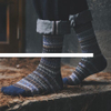 New Design Unisex Size Winter Warm Thick Cotton Knitting Socks Quality Vintage Ethnic Style Seamless Casual Crew Socks for Man
