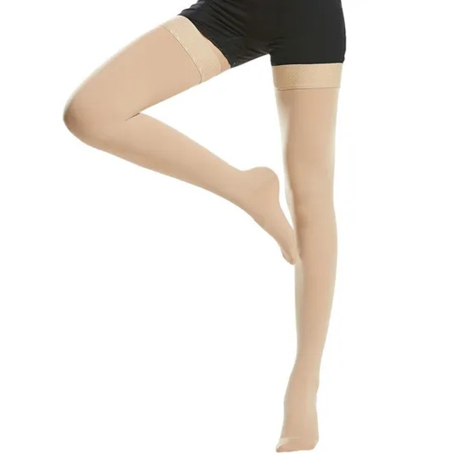 Medias Pantis De Compassion Medical Nurse Thigh High Sport Running Travel 15-20 Mmhg Antislip Compression Socks for Men Women