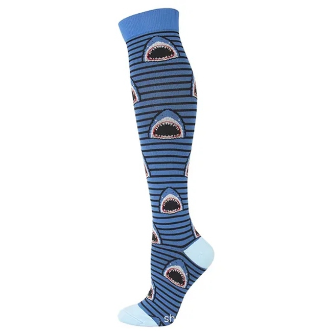 OEM Sport Socks Print Your Own Logo and Pattern Designer Unisex Adults New Fashion Athletic Compression Socks