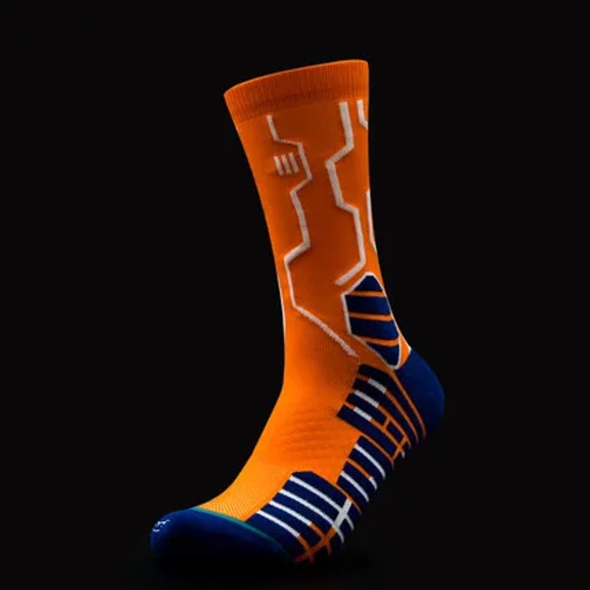 Basketball, Sports, Men′s, Set of 2, Compression, High, Cotton, Quick Drying, Sweat Absorbent, Breathable, for Climbing, Running Sock