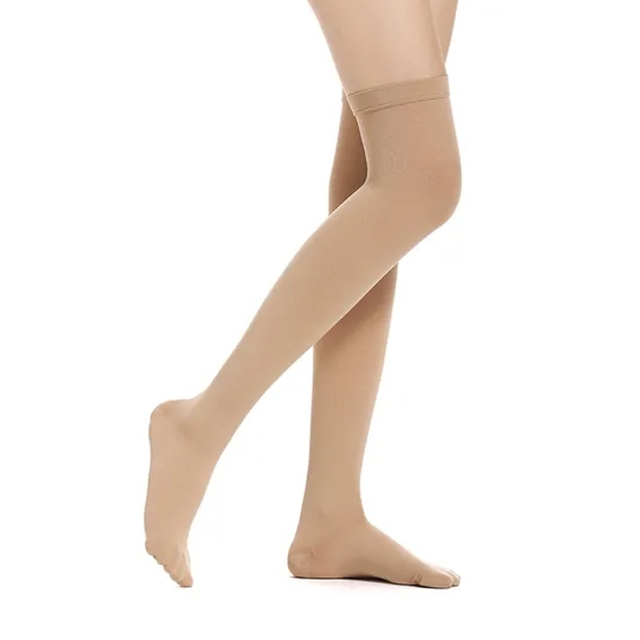 Medical Post Surgical Socks Length Socks with Toe Coverage Post Recovery Surgical Varicose Veins Thigh High Pressure Medical Grade Socks Compression Full