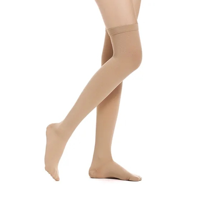 Medical Post Surgical Socks Length Socks with Toe Coverage Post Recovery Surgical Varicose Veins Thigh High Pressure Medical Grade Socks Compression Full