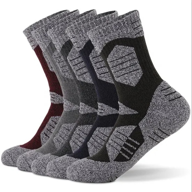 Outdoor Hiking Mountaineering Running Sweat Absorption Towel Bottom Sports Compression Socks