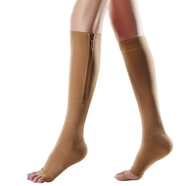 New Varicose Vein Travel Zipper Medical Compression Socks