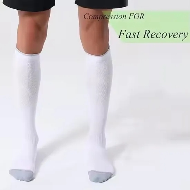 Custom Knee High 20-30mmhg Circulation Support Sports Compression Socks Breathability Personalized Compression Socks
