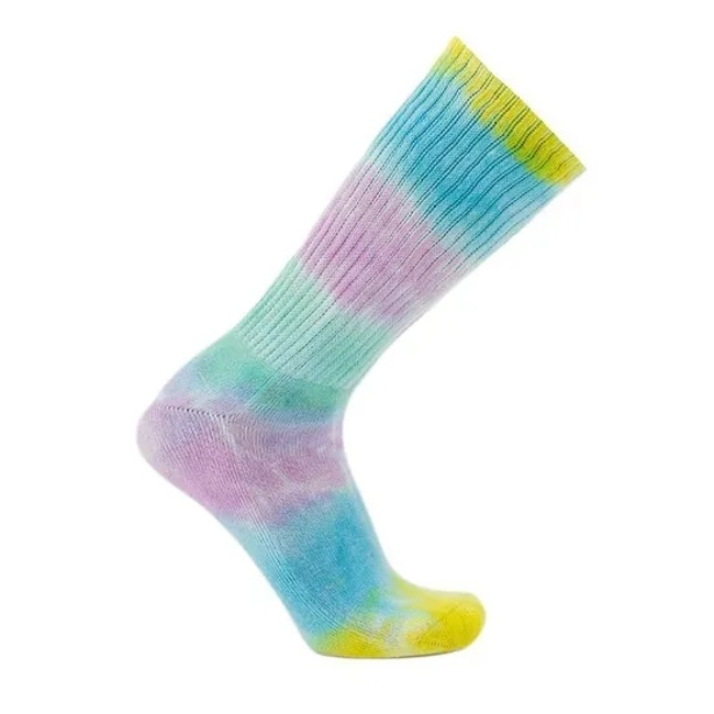 Unisex Men Women Wholesale Compression Cotton Silver Diabetic Tie Dye Socks