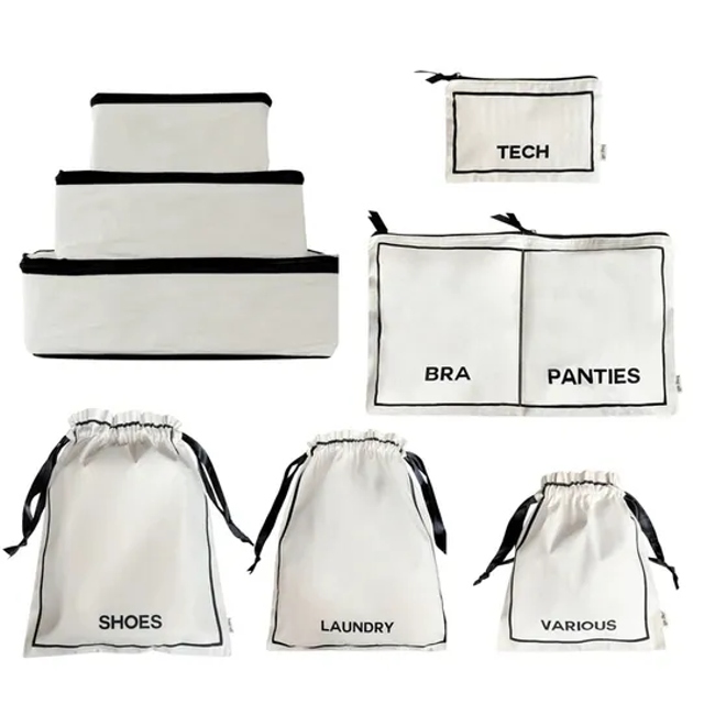 Wholesale Custom Logo Fashion Lightweight Luggage Compression Organizer Packing Cubes Travel Bag