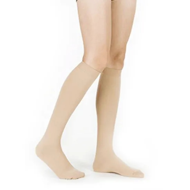 Medical 15-21mmhg Nurse Anti-Slip Knee High Compression Socks