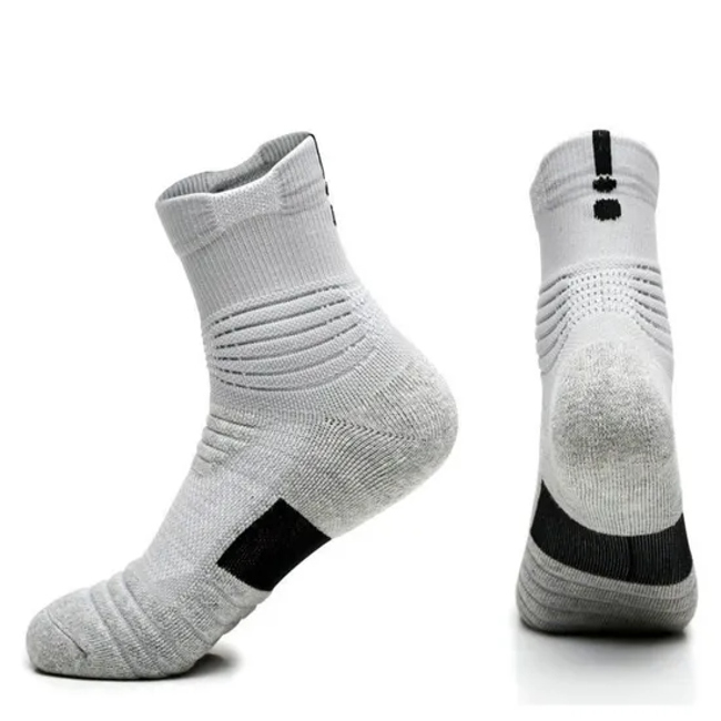 Custom Logo Outdoor Bicycle Basketball Sweat Absorption Anti Slip Elite Sport Socks