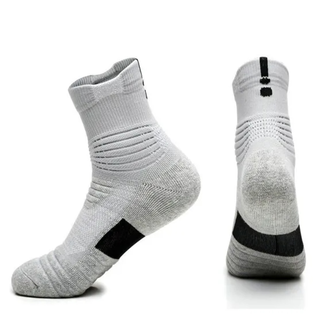 Custom Logo Outdoor Bicycle Basketball Sweat Absorption Anti Slip Elite Sport Socks