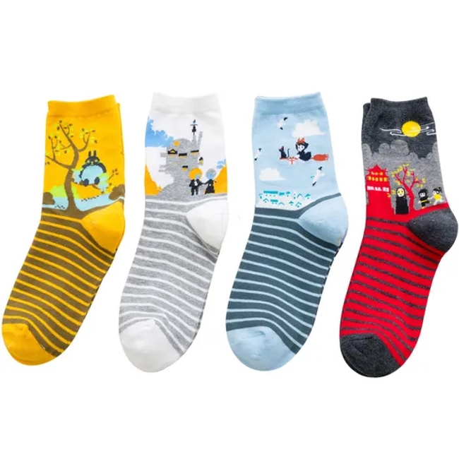 Free Mock-up & Samples Your Own Fashion Embroidery Jacquard Custom Logo Socks Unisex Cotton Mens Calcetin Crew Sport Socks