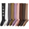 Free Sample Yoga Women′s Fitness Long Pilates Custom Knee High Socks