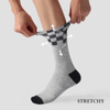 Custom Cotton High Quality Checkerboard Sports Women Cushion Crew Socks