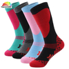 Customize and Wholesale Winter Knee High Thermal Sports Ski Sock with Terry Cushion Bottom in Many Colors and Sizes