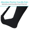Medical Compression Single Night Sock for Foot Drop, Plantar Fasciitis Socks