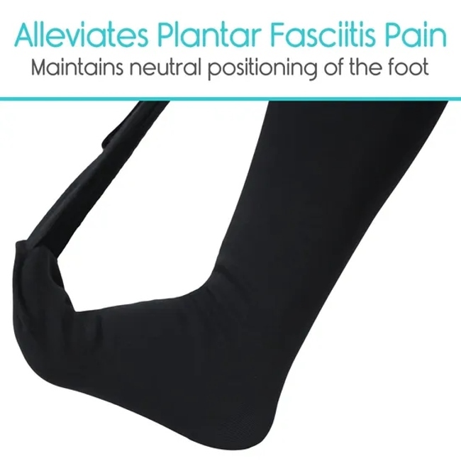 Medical Compression Single Night Sock for Foot Drop, Plantar Fasciitis Socks