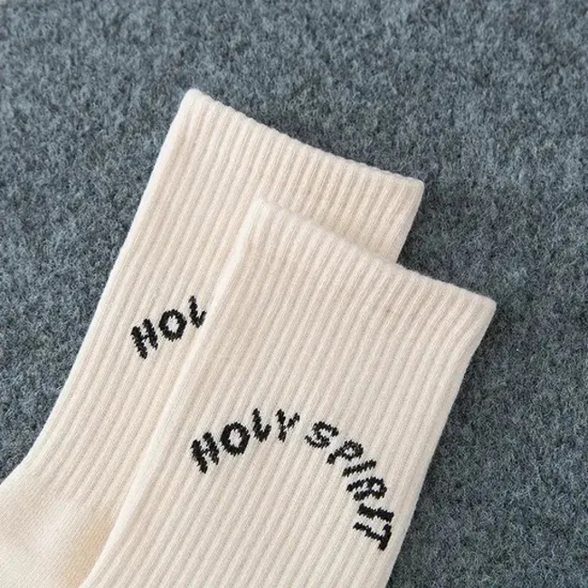 Custom Logo Socks Organic Cotton Unisex Sports Terry Sports Running Socks