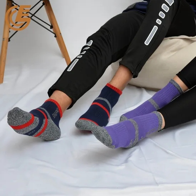 Wholesale Custom Comfort Breathable Sports Towel Bottom Compression Socks Unisex