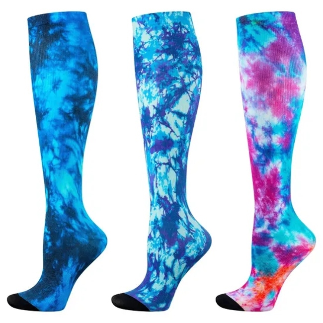 Wholesale Custom Cotton Print Fashion Designer Compression Running Sport Socks
