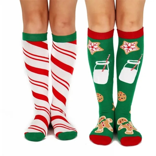 Christmas Colorful Patterned Winter Compression Fancy Novelty Soft Socks
