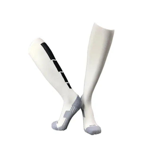 Gy9-Cjm657# Professional Nylon Towel Bottom MID-Length Football Socks for Adults