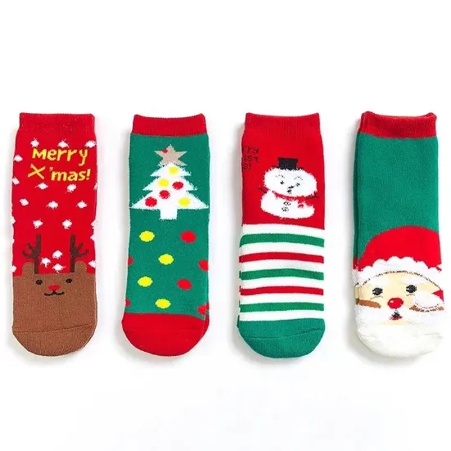 Christmas Socks Man Wear Happy Uniform Dress Socken Winter Crew 100% Cotton New Year Holiday Gift Socks