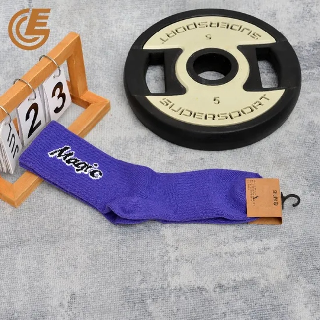 Funny Embroidery Manufacturer Breathable Sports Wear Compression Socks
