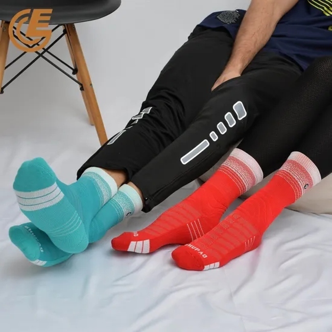 Factory Wholesale High Elasticity Anti-Slip Athletic Fitness Compression Socks