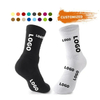 Anti Slip Cotton Solid Color Premium Knitted Custom Crew Sports Socks