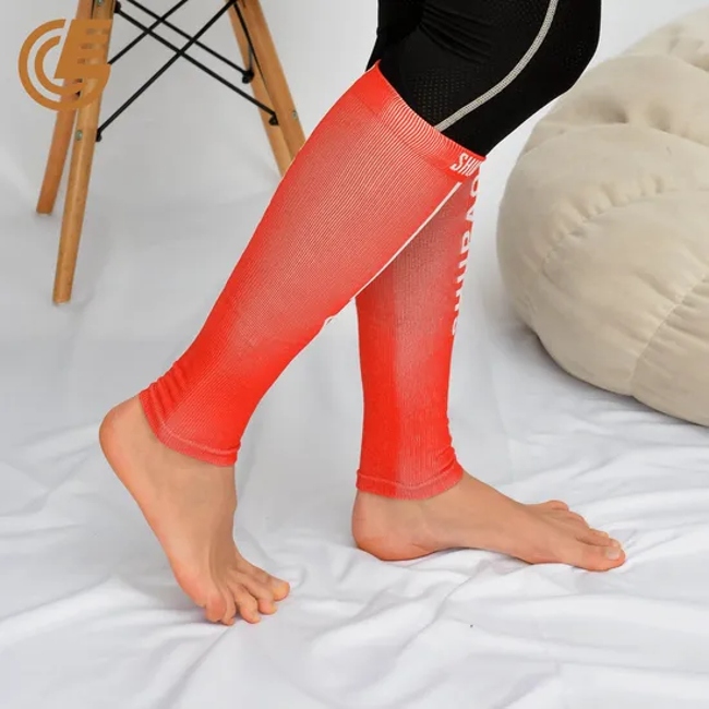 Custom Sports Football Socks Leg Protector Calf Compression Sleeve Shin Guards