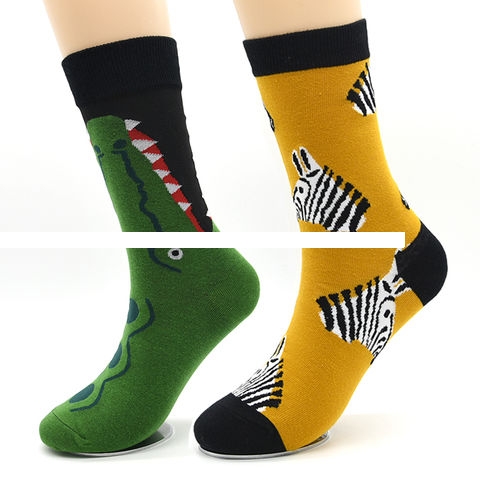 Wholesale Funny women girl fashion crew cotton design socks