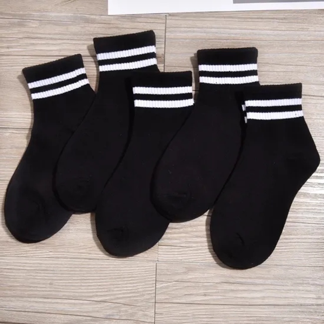 Unisex Custom Kids Children Cotton Wholesale Compression Student School Short Socks
