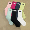 High Quality Embroidery Atheltic Logo Cotton Crew Cushion Breathable Compression Brand Packaging Running Grip Women Sports Custom Socks