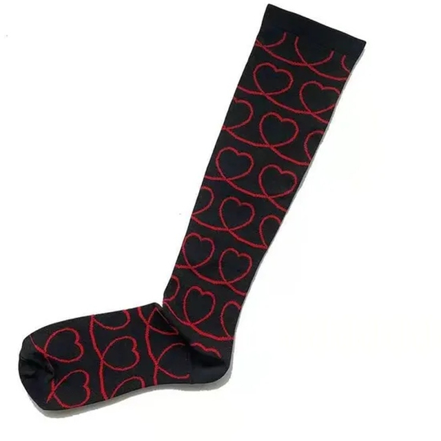 Fun Compression Men′s & Women′s Casual Long Sports Breathable High Elastic Socks