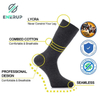 Enerup Athletic Wear-Resisting Women & Men Copper MID-Calf Business Socks