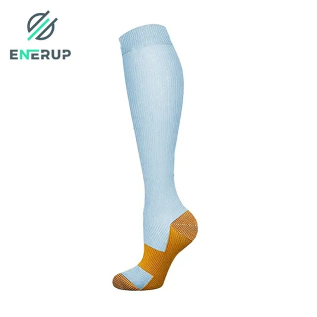 Compression Socksquick Dry Sport Copper Nylon Knee Hight Socks