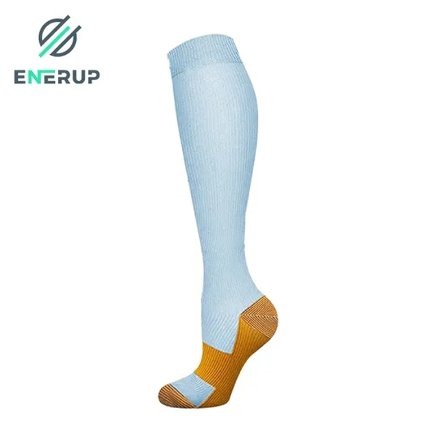 Compression Socksquick Dry Sport Copper Nylon Knee Hight Socks