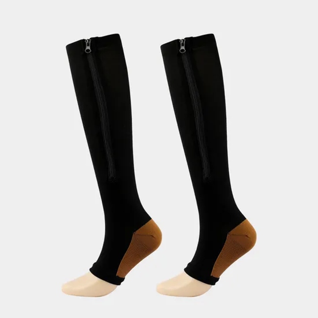 Sports Men Women Outdoor Breathable Cotton Pantyhose Compression Grip Socks