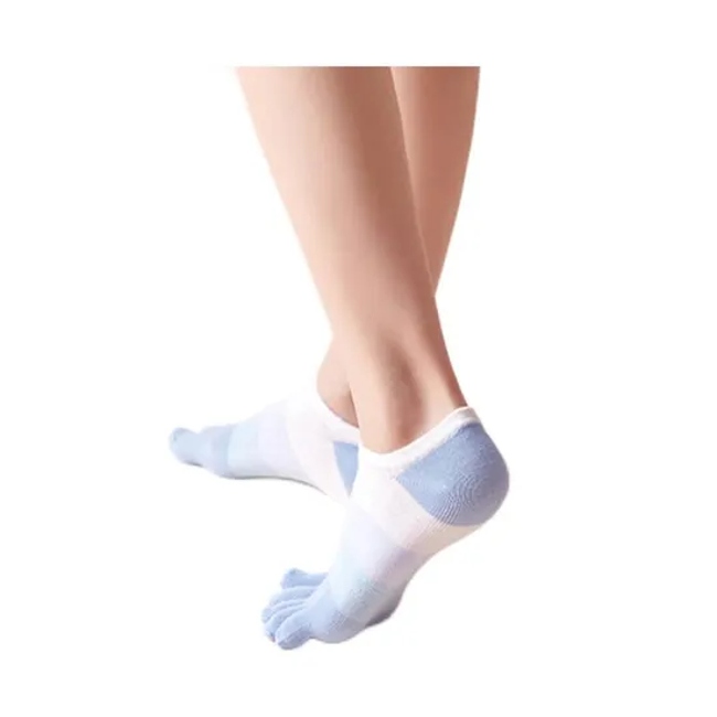 Good Quality Soprts Custom Logo Comfortable Compression Fashion Low Cut Five Toe Finger Socks