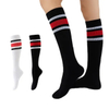 Classic Stripe Cushioned Sole Sports Compression Half Cushion Terry Nylon Socks