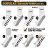 Custom Logo Grip Trampoline Socks Pilates Non Slip Yoga Curl Socks Compression Tube Crew Ruffle Socks