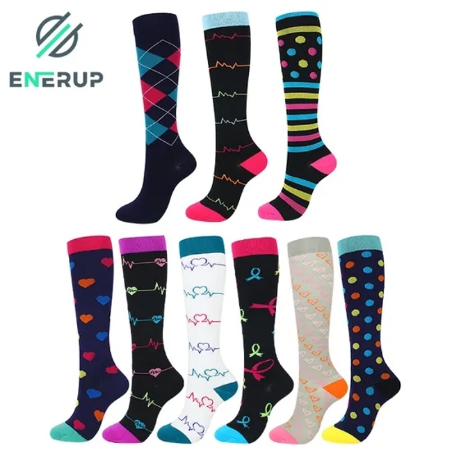 Performance Socks Seamless Polyester Mens Sports Running Compression Socks