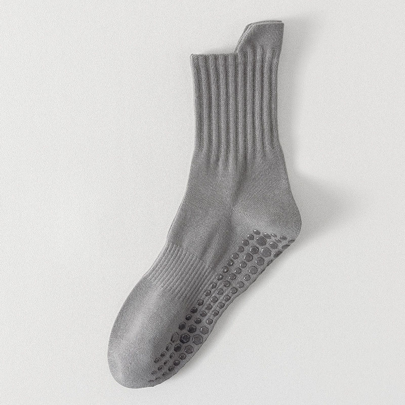 bespoke products Yoga Socks Men Cotton Silicone Non-slip Grip Pilates Crew 
